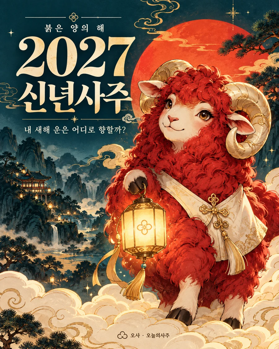 2027 붉은 양의 해 신년사주, 금빛 등불을 든 붉은 양